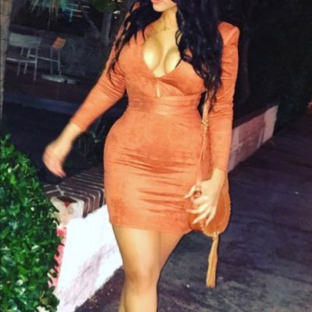 Suede Faux dress worn once !